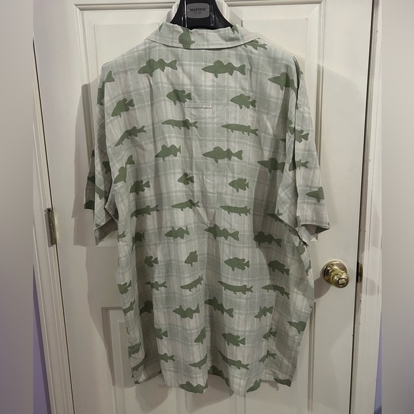 Dick Idol Men’s 2XL Tall Linen Blend Button Down Shirt - Picture 2 of 7